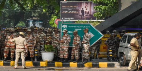 नई दिल्ली में शनिवार को जंतर-मंतर के आसपास सुरक्षा का तगड़ा इंतजाम किया गया है। फोटो - इंटरनेट मीडिया नई दिल्ली में शनिवार को जंतर-मंतर के आसपास सुरक्षा का तगड़ा इंतजाम किया गया है। फोटो - इंटरनेट मीडिया