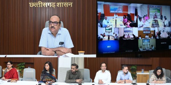 मुख्य सचिव ने कलेक्टर्स कॉन्फ्रेंस में डिजिटल क्रॉप सर्वे के संबंध में कलेक्टरों को दिए निर्देश
