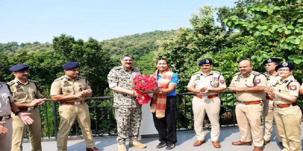 लवलीना बोरगोहाईं को असम पुलिस ने किया सम्मानित
