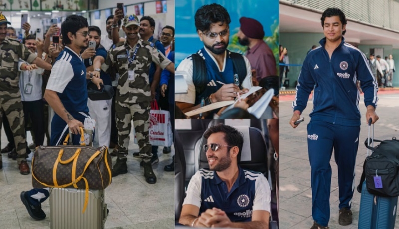 एयरपोर्ट से बाहर निकलते टीम इंडिया के खिलाड़ी (फाइल) एयरपोर्ट से बाहर निकलते टीम इंडिया के खिलाड़ी (फाइल)