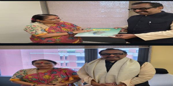 ऋतु खण्डूड़ी ने राम माधव से की शिष्टाचार भेंट, उत्तराखंड की विरासत पर चर्चा
