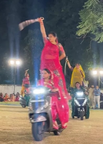 A brave procession of 200 Kshatriya women at Ranjit Vilas Palace in Rajkot A brave procession of 200 Kshatriya women at Ranjit Vilas Palace in Rajkot