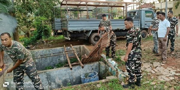 स्वच्छता ही सेवा अभियान के तहत एसएसबी की प्रथम वाहिनी में स्वच्छता अभियान आयोजित