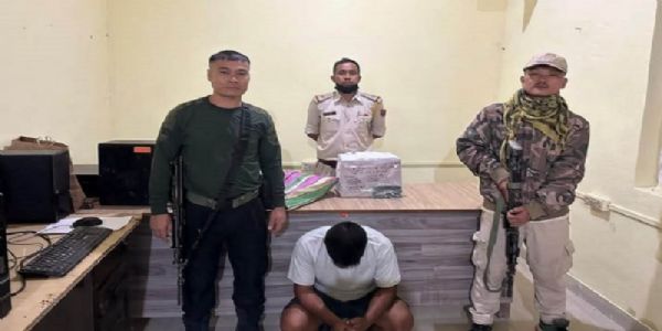 मणिपुर के चुराचांदपुर मादक पदार्थ के साथ एक तस्कर गिरफ्तार