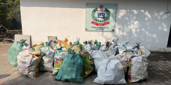 फरीदाबाद : 383 किलोग्राम प्रतिबंधित पटाखे बरामद, एक गिरफ्तार