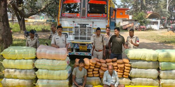 शहडोल: 735 किलो से अधिक गांजे साथ के दो आरोपी गिरफ्तार