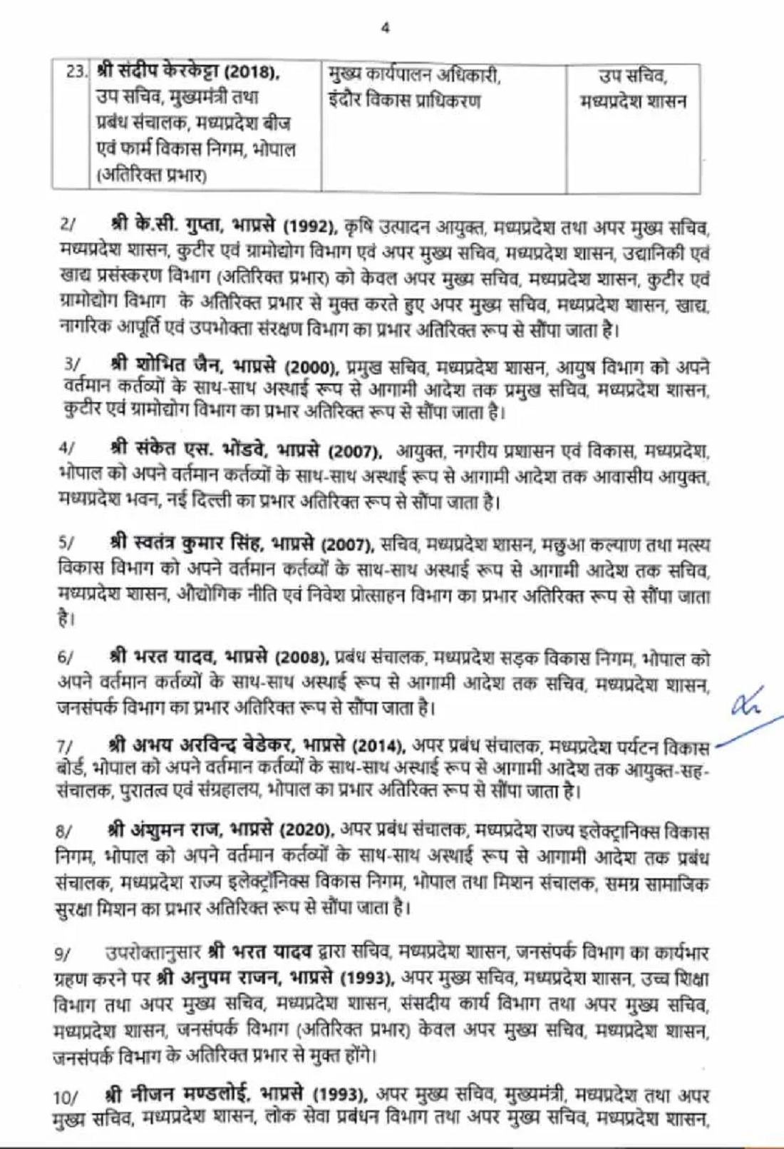 ईएएस तबादला सूची ईएएस तबादला सूची