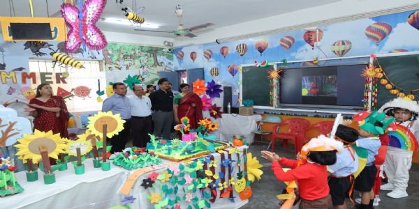 जेवीएम श्यामली में प्रदर्शनी में छात्रों ने प्रदर्शित किए 800 मॉडल