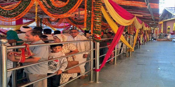 शारदीय नवरात्रि के चौथे दिन  माता बालासुंदरी दरबार में भक्तों का तांता, 11 हजार श्रद्धालुओं ने टेका माथा