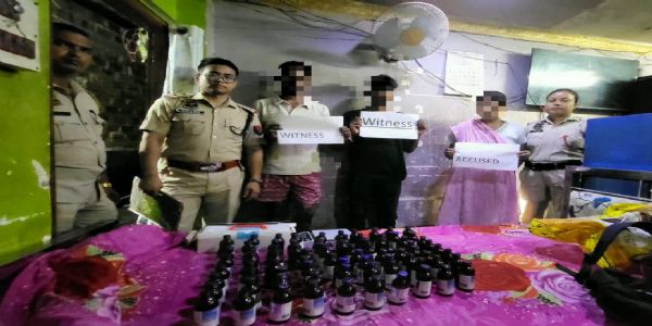 प्रतिबंधित कफ सिरप समेत दो गिरफ्तार