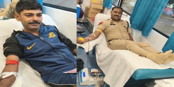 सोनीपत: पुलिस थाना में खून देने के लिए लगी पुलिसकर्मियों की लाइन