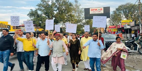 डोभाल पर टिप्पणी के विरोध में उत्तराखंड में भाजपा पूर्व सैनिक प्रकोष्ठ का प्रदर्शन