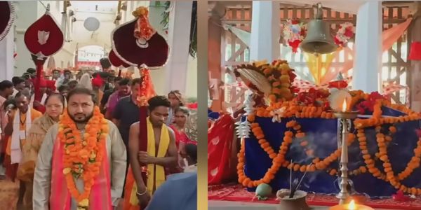 बस्तर दशहरा में शामिल हाेने मावली-मणिकेश्वरी एवं मां दंतेश्वरी को विनय पत्रिका-आमंत्रण सौंपा