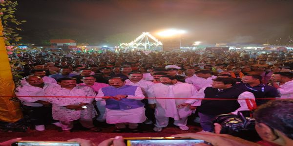 सिदगोड़ा में काशी की तर्ज पर बना दुर्गा पूजा पंडाल, पूर्व मुख्यमंत्री ने किया उद्घाटन