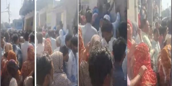 घटनास्थल पर मौजूदा भीड़ की फोटो घटनास्थल पर मौजूदा भीड़ की फोटो