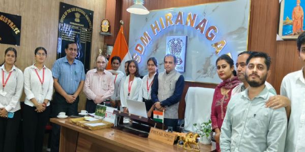 टीबी मुक्त भारत अभियान-हीरानगर में अधिकारियों एनसीसी कैडेटों और स्वयंसेवकों को किया जागरूक