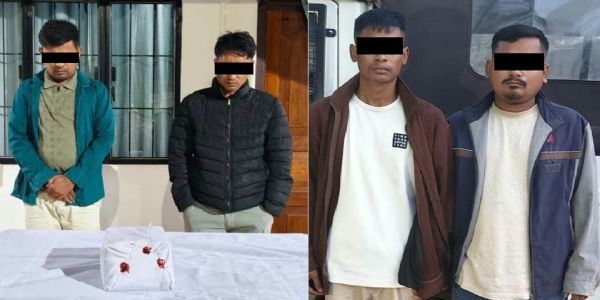 मादक पदार्थ के साथ चार तस्कर गिरफ्तार