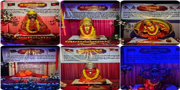 धमतरी में अनोखा शक्तिपीठ पंडाल, एक ही जगह श्रीलंका से पाकिस्तान तक की देवियों के दर्शन