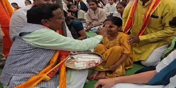 मप्र के उज्जैन में एक साथ 151 पंडालों में हुआ 35 हजार कन्याओं का महापूजन