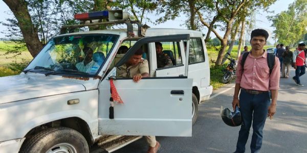 तीन अपराधियो ने हथियार के बल पर एमआर से दिन दहाड़े की लूट
