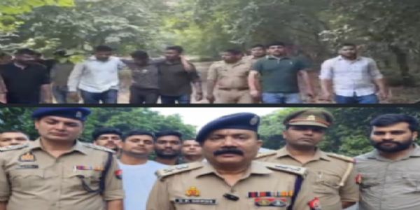 पुलिस मुठभेड़ में दो महिलाओं समेत सात अपहरणकर्ता गिरफ्तार, तीन के पैर में लगी गोली व मासूम बच्चा सकुशल बरामद