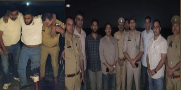 पुलिस मुठभेड़ के दौरान 10 हजार रुपये का इनामी लुटेरा गिरफ्तार, पैर में लगी गोली