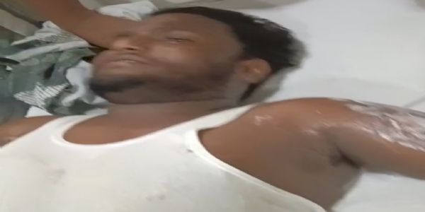 राजगढ़ःनिर्माणाधीन मकान में काम करते समय हाईटेंशन लाइन की चपेट में आया युवक