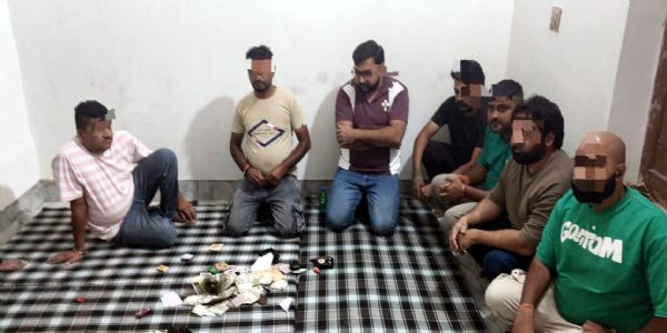 फतेहाबाद पुलिस ने पकड़े सात जुआरी, 1.16 लाख जब्त