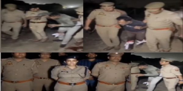 बलात्कार के आरोपित दो बदमाश पुलिस मुठभेड़ में गिरफ्तार, पैर में लगी गोली