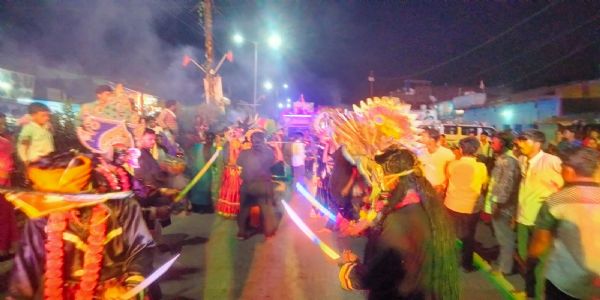 अनूपपुर: नवरात्र के नौंवे दिन काली नृत्य के साथ हुआ जवारा विसर्जन,भक्ति में झूमते रहें श्रद्धालु