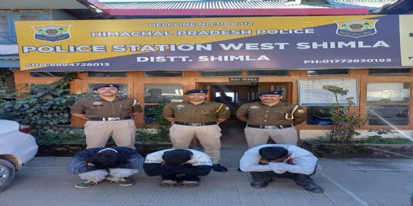 शिमला में दो जगहों पर चिट्टा बरामद, चार आरोपी गिरफ्तार