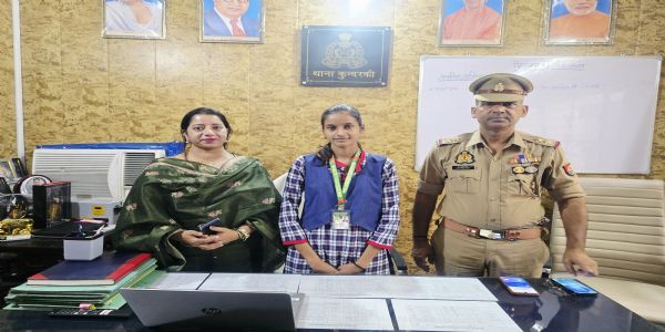 उदिति शर्मा एक दिन के लिए बनीं थाना कुंदरकी की प्रभारी