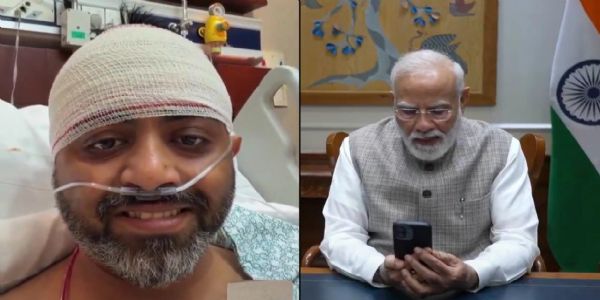 प्रधानमंत्री मोदी से बातचीत में भावुक हुए कैप्टन स्मित मच्छार प्रधानमंत्री मोदी से बातचीत में भावुक हुए कैप्टन स्मित मच्छार
