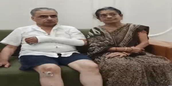 दंपती से चेन लूट, धक्का देने से पति का टूटा हाथ