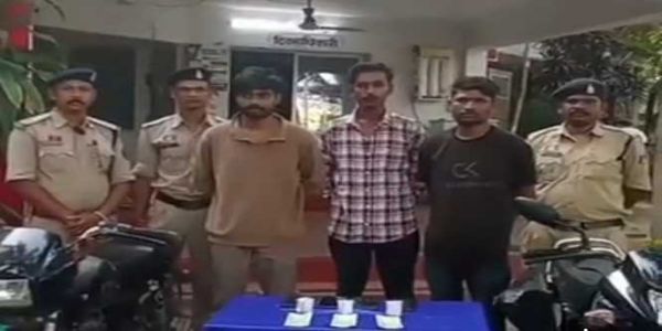 कांकेर में हेरोइन (चिट्टा) की खरीद-बिक्री करने वाले तीन आरोपित गिरफ्तार
