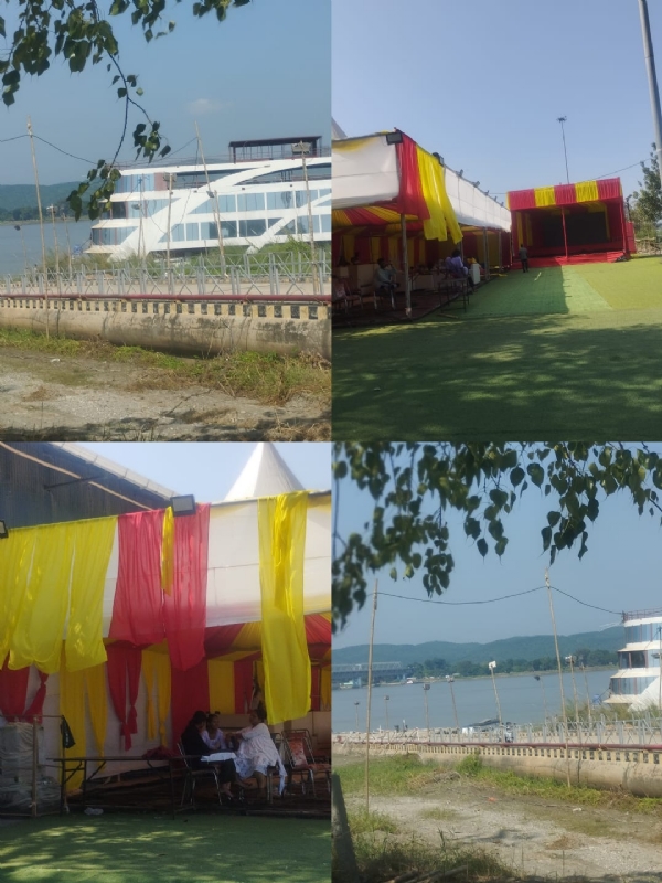 पांडू घाट पर दो दिन तक चलेगा प्रतिमा विसर्जन, प्रशासन और विसर्जन समिति की व्यापक तैयारियां।