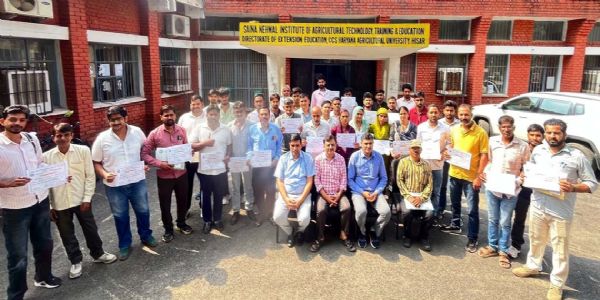 हिसार : चार राज्यों के प्रतिभागियों ने सीखी मशरूम उत्पादन, प्रसंस्करण व विपणन की तकनीकें