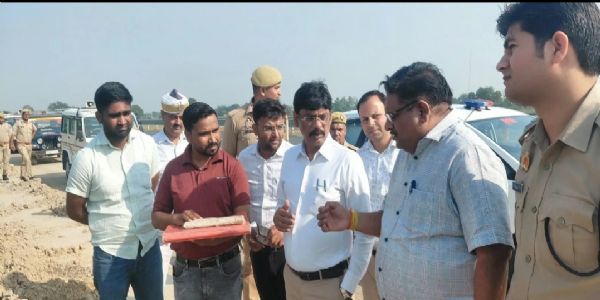 अगसौली पुलिस चौकी को थाना बनाने की कवायद तेज, जिलाधिकारी ने किया भूमि का निरीक्षण