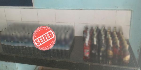 बलुआ बाजार में 61 लीटर अवैध शराब बरामद, एक आरोपित गिरफ्तार