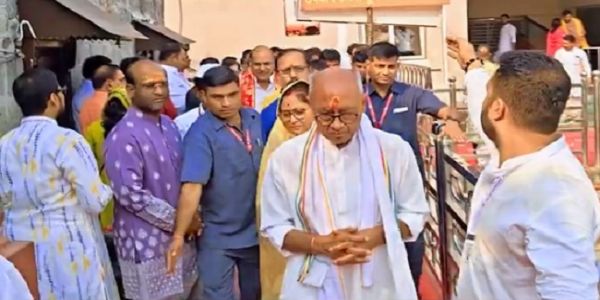 मप्र के उज्जैन से कांग्रेस नेता दिग्विजय सिंह की ‘सत्य सनातन स्वाभिमान यात्रा’ शुरू
