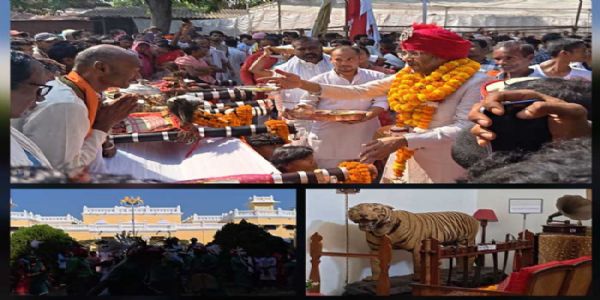विजयादशमी पर 60 गांवों के आंगा देव कांकेर राजमहल पहुंचे, हुई विशेष पूजा-अर्चना