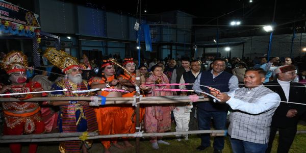 टीएचडीसी में धूमधाम से मनाई विजयादशमी, रावण-कुंभकर्ण के पुतले जलाए