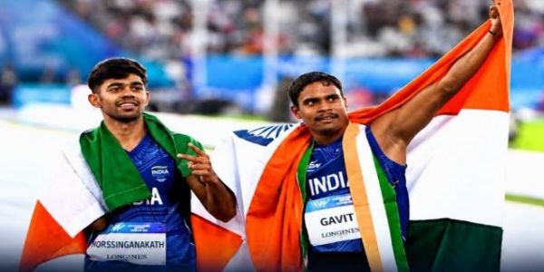 एशियन पैरा खेल में भारत का एक और डबल धमाका, दिलीप और बासिल ने 100 मीटर दौड़ में जीते स्वर्ण और रजत