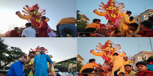 विश्वनाथ के मंडपों में विजया दशमी पर हुआ सिंदूर खेला