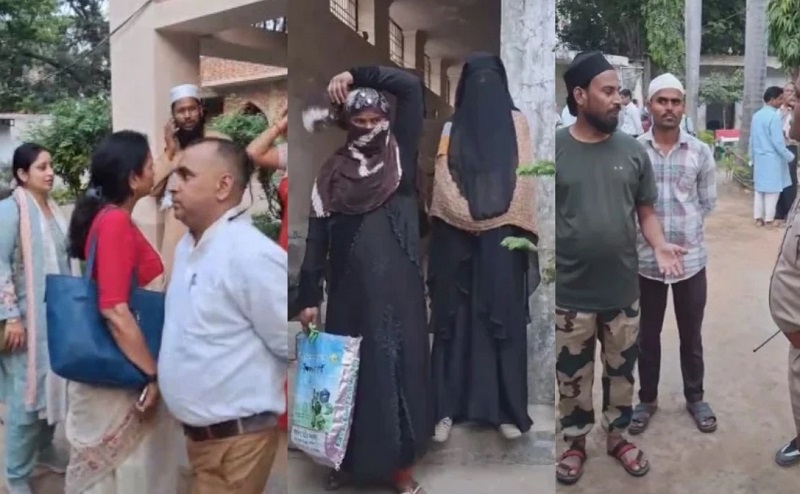 मदरसे पर कार्रवाई करते हुए राज्य बाल आयोग की टीम मदरसे पर कार्रवाई करते हुए राज्य बाल आयोग की टीम