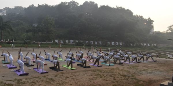 सशस्त्र सीमा बल की प्रथम वाहिनी में योग कार्यक्रम आयोजित