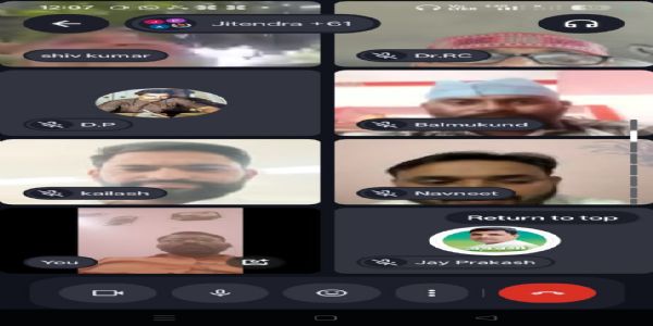 किसान कांग्रेस ने मेगा महारैली की तैयारी को लेकर की जूम बैठक