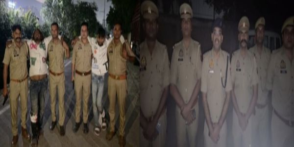 पुलिस मुठभेड़ में दो बदमाश गिरफ्तार, पैर में लगी गोली