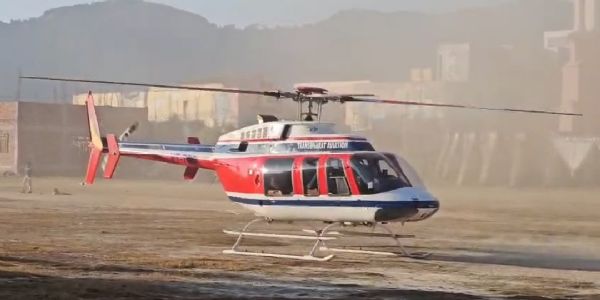 Helicopter makes precautionary landing in New Tehri Helicopter makes precautionary landing in New Tehri