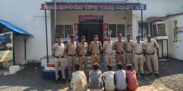 राजगढ़ः घर में घुसकर मारपीट और डकैती करने वाले 5 आरोपित गिरफ्तार